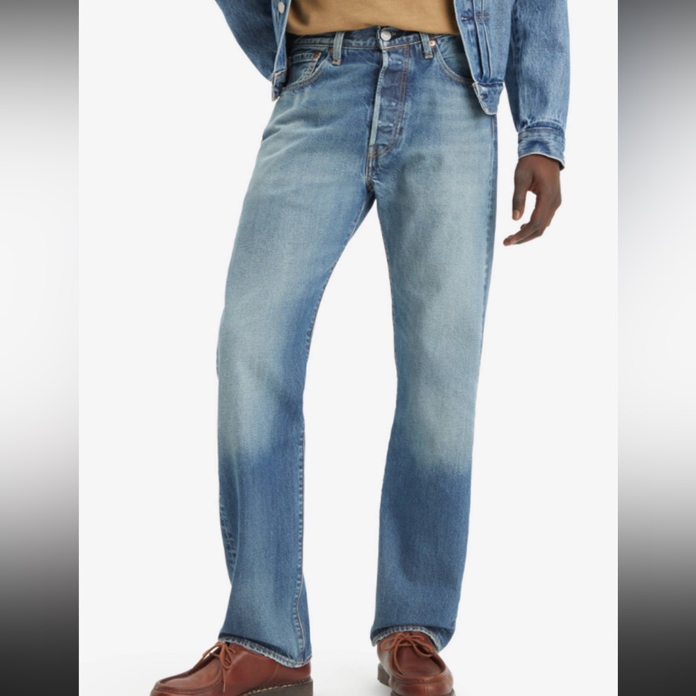 50%offw❤️ Levi's 505 Original Fit Men's Jeans - 100% Cotton 36x32